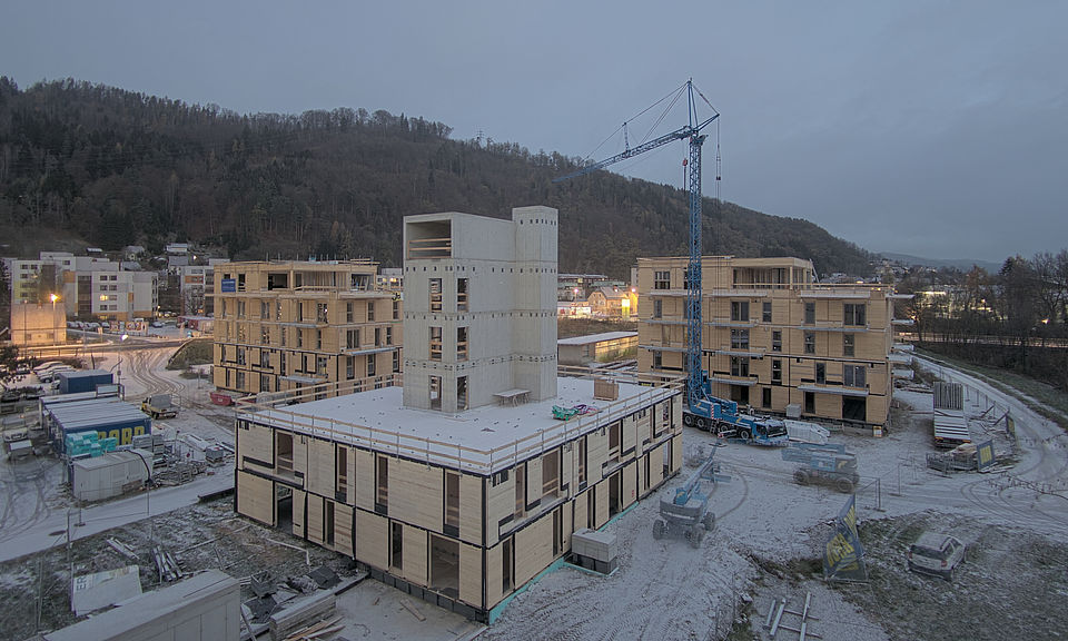 Livebild Baukamera 2 - Webcam 'Gesamtpanorama 3. Bauabschnitt' - Baustelle 'Riverside', Rechte Mürzzeile, 8605 Kapfenberg (ca. 5 Minuteninterval)